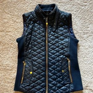 Stitch Fix Fate brand womens medium navy pleather vest